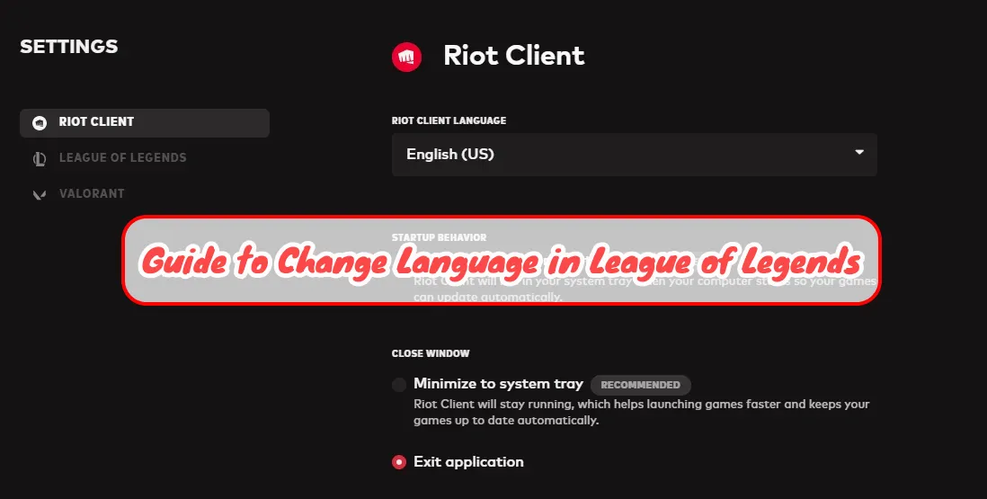 Anleitung zum Ändern der Sprache in League of Legends